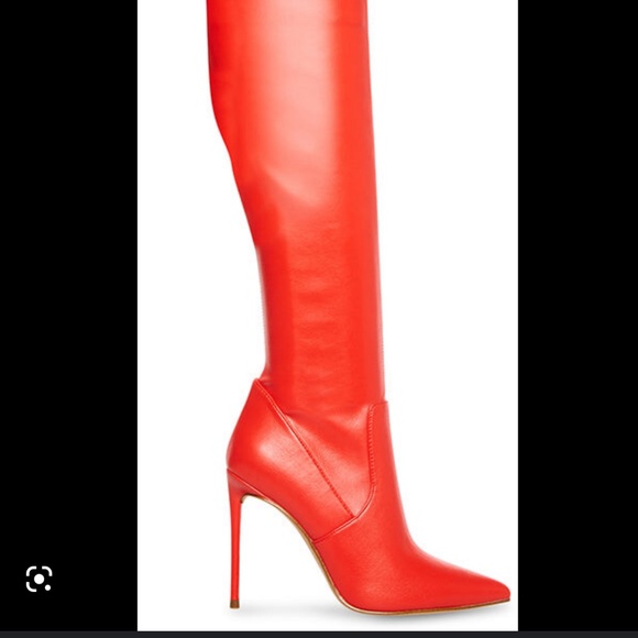 Steve Madden red vava boots - Picture 2 of 3
